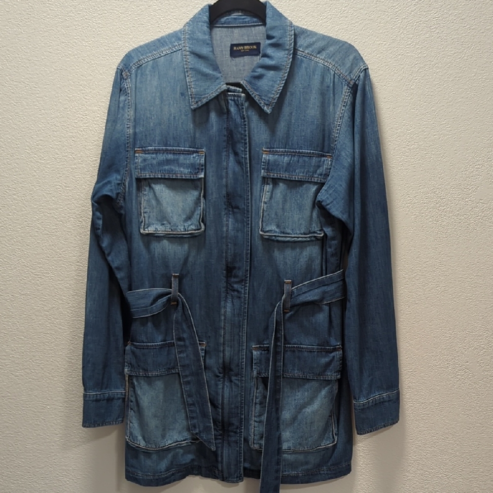 Ramy Brook Blue Denim Mini Dress